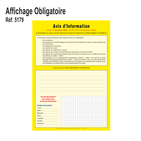 Affichage Evaluations des Risques