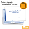 Facture / Attestation d'Entretien Combustible Solide