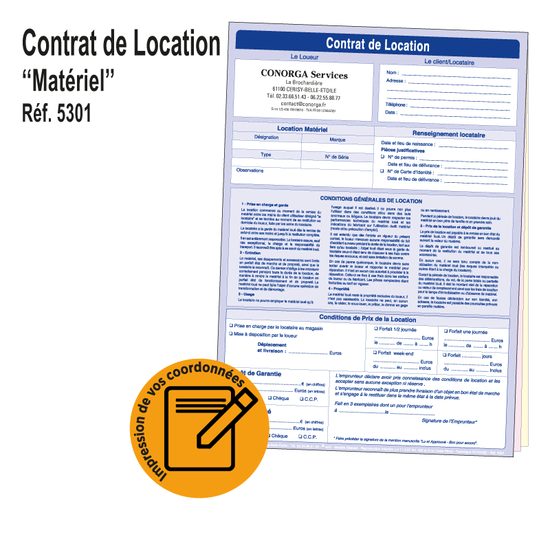 Contrat de Location de Matériel