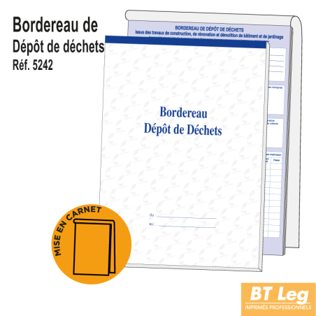 Bordereau de Dépôt de Déchets