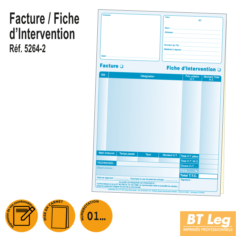 Facture / Fiche d'Intervention